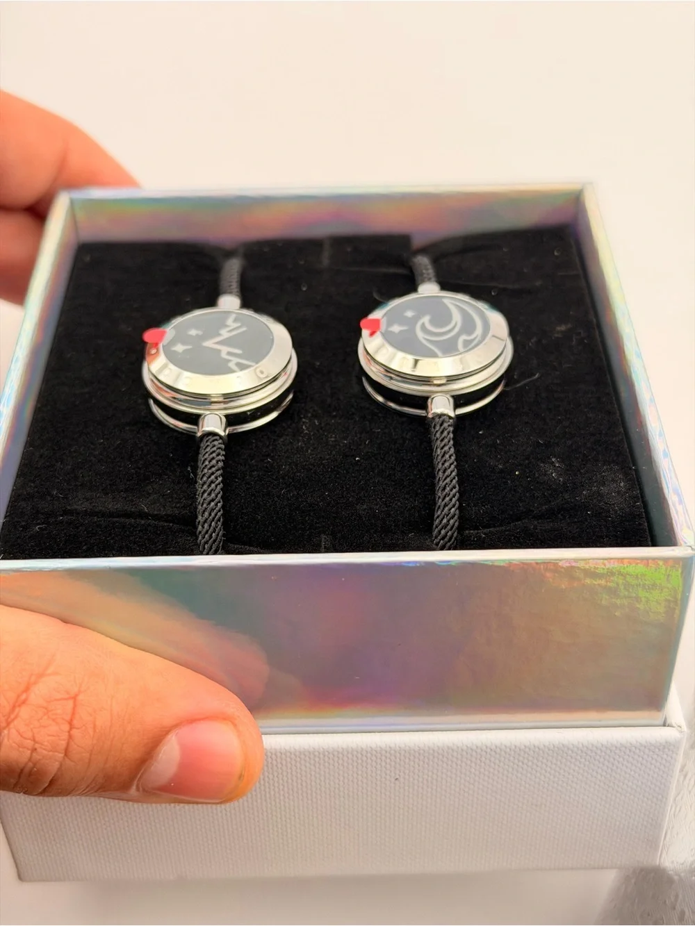 TOTWOO SMART JEWELRY, Mountain&Sea vibration (Milan rope):Mountain(silver) +Sea